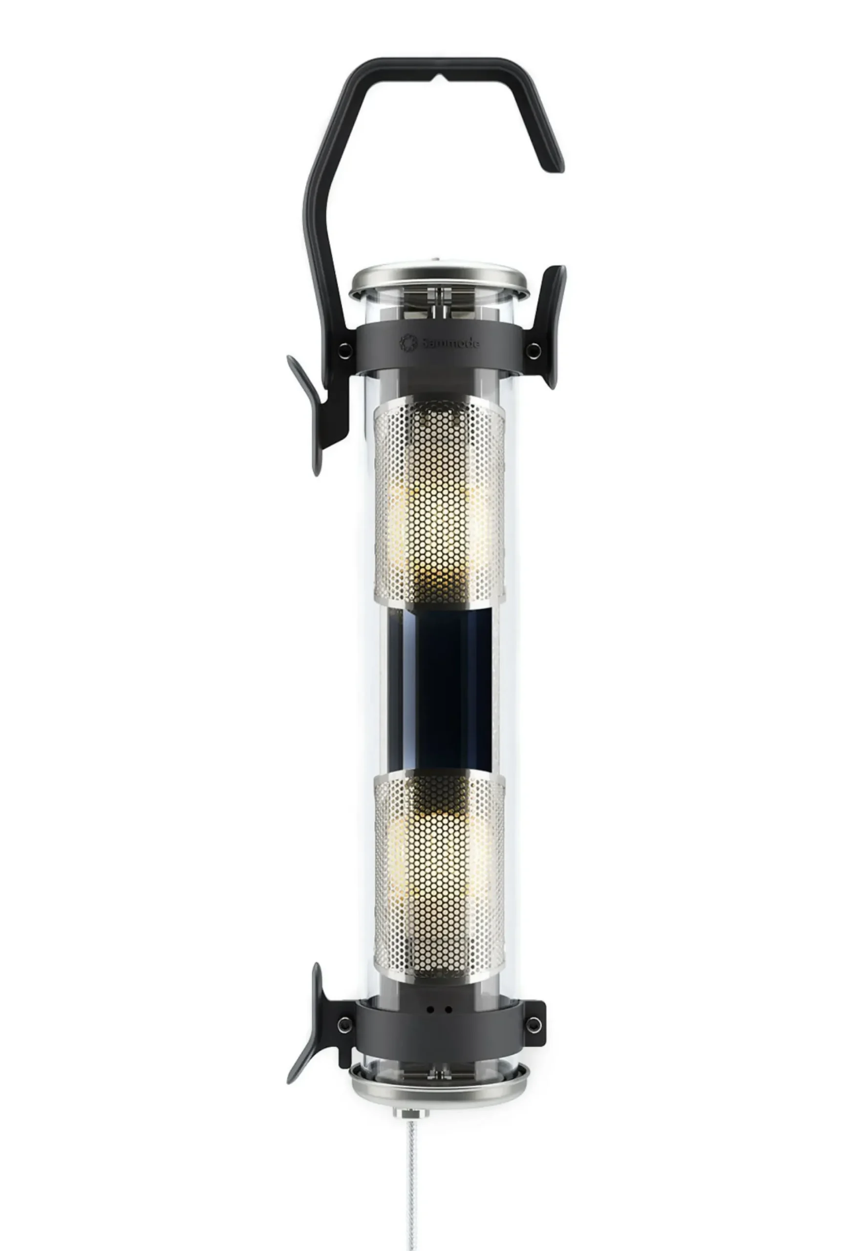 Lampe D'extérieur Balke Metal Verre Noir / Baladeuse - L 65 Cm - Sammode Studio