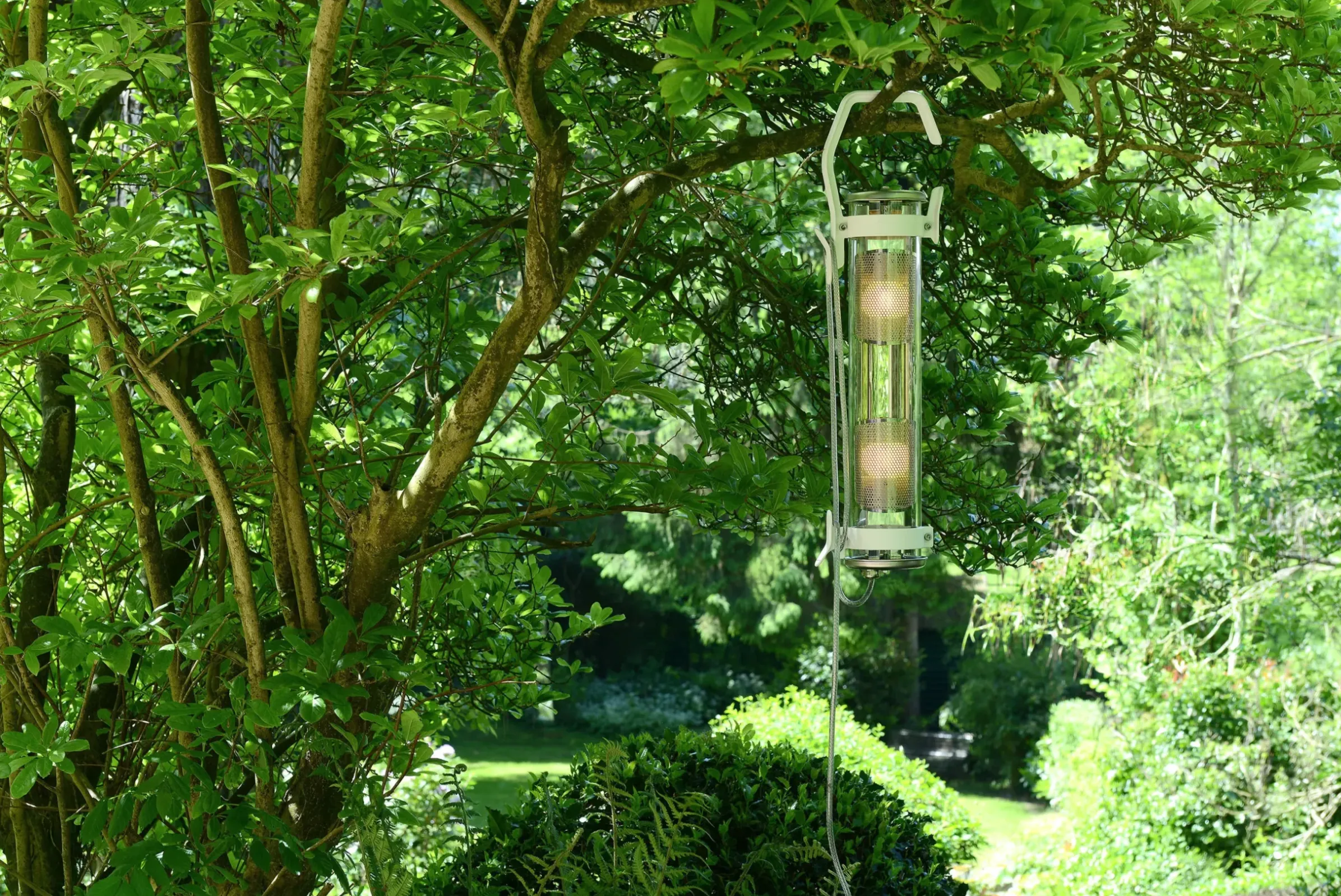 Lampe D'extérieur Balke Metal Verre Noir / Baladeuse - L 65 Cm - Sammode Studio