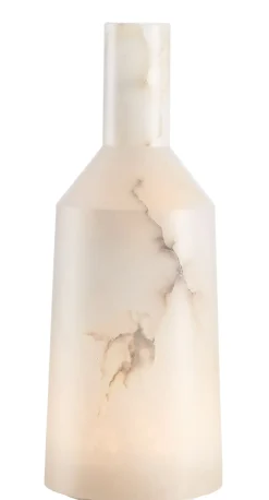 Lampe Exterieur Sans Fil Rechargeable Alabast Large Led Pierre Pierrehe / H 39 Cm - Albatre - Carpyen