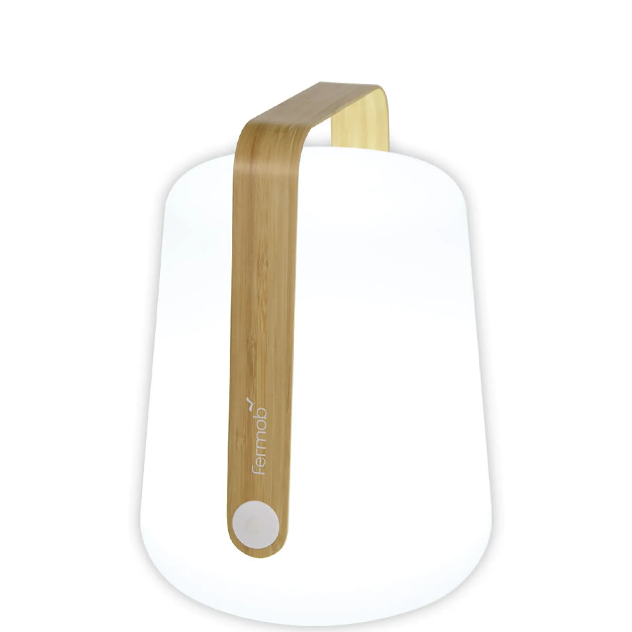 Lampe Exterieur Sans Fil Rechargeable Balad Bamboo Plastique Bois Naturel Plastique & Bois/ H 25 Cm - Usb - Fermob