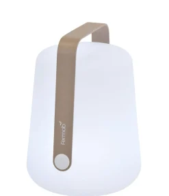 Lampe Exterieur Sans Fil Rechargeable Balad Small Led Metal Plastique Beige Plastique & Metal Beige / H 25 Cm - Usb - Fermob