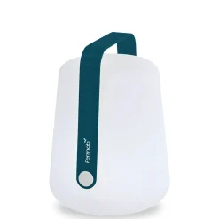 Lampe Exterieur Sans Fil Rechargeable Balad Small Led Plastique Bleu Plastique & Metal Bleu / H 25 Cm - Usb - Fermob