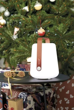 Lampe Exterieur Sans Fil Rechargeable Balad Small Led Plastique Rouge Plastique & Metal Rouge / H 25 Cm - Usb - Fermob