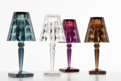 Lampe Exterieur Sans Fil Rechargeable Big Battery Led Plastique Transparent Plastique Transparent / H 37 Cm - Usb - Kartell