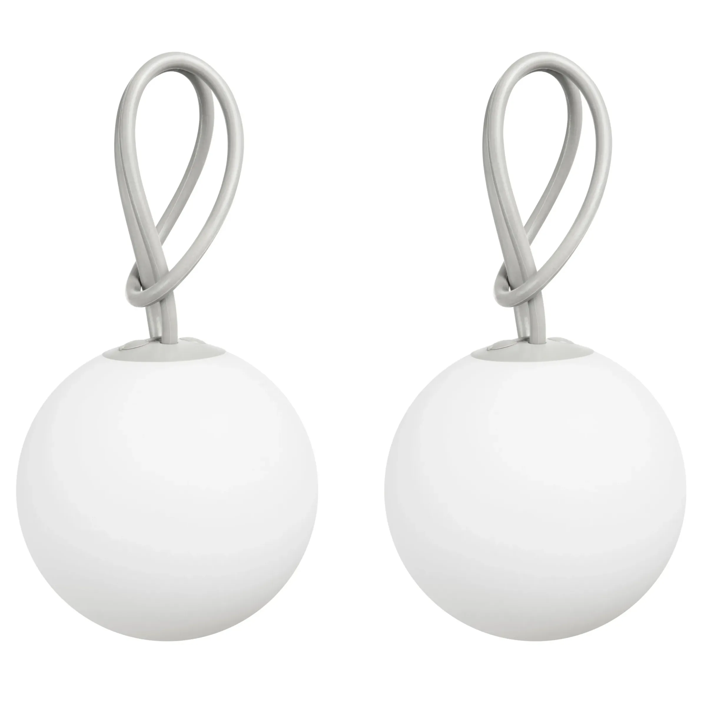 Lampe Exterieur Sans Fil Rechargeable Bolleke Led Plastique Gris Plastique Gris / Set De 2 - Fatboy
