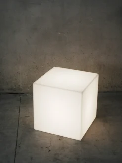 Lampe Exterieur Sans Fil Rechargeable Cubo Led Rgb Plastique Plastique / 25 Cm - Slide