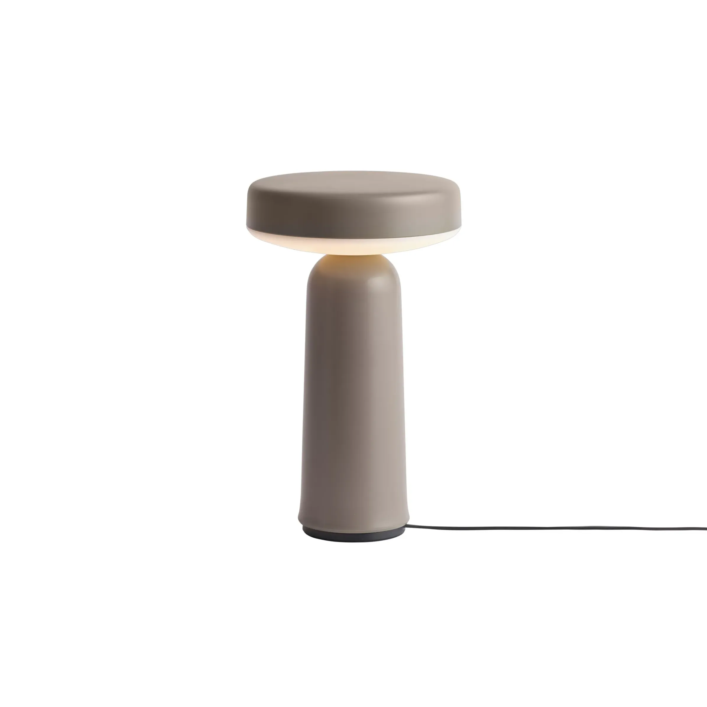 Lampe Exterieur Sans Fil Rechargeable Ease Plastique Beige / O 13 X H 21,5 Cm - Muuto
