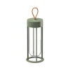 Lampe Exterieur Sans Fil Rechargeable In Vitro Unplugged Led Metal Verre Vert Verre & Metal/ By Starck - Flos