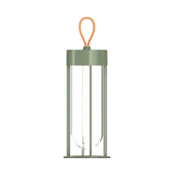 Lampe Exterieur Sans Fil Rechargeable In Vitro Unplugged Led Metal Verre Vert Verre & Metal/ By Starck - Flos