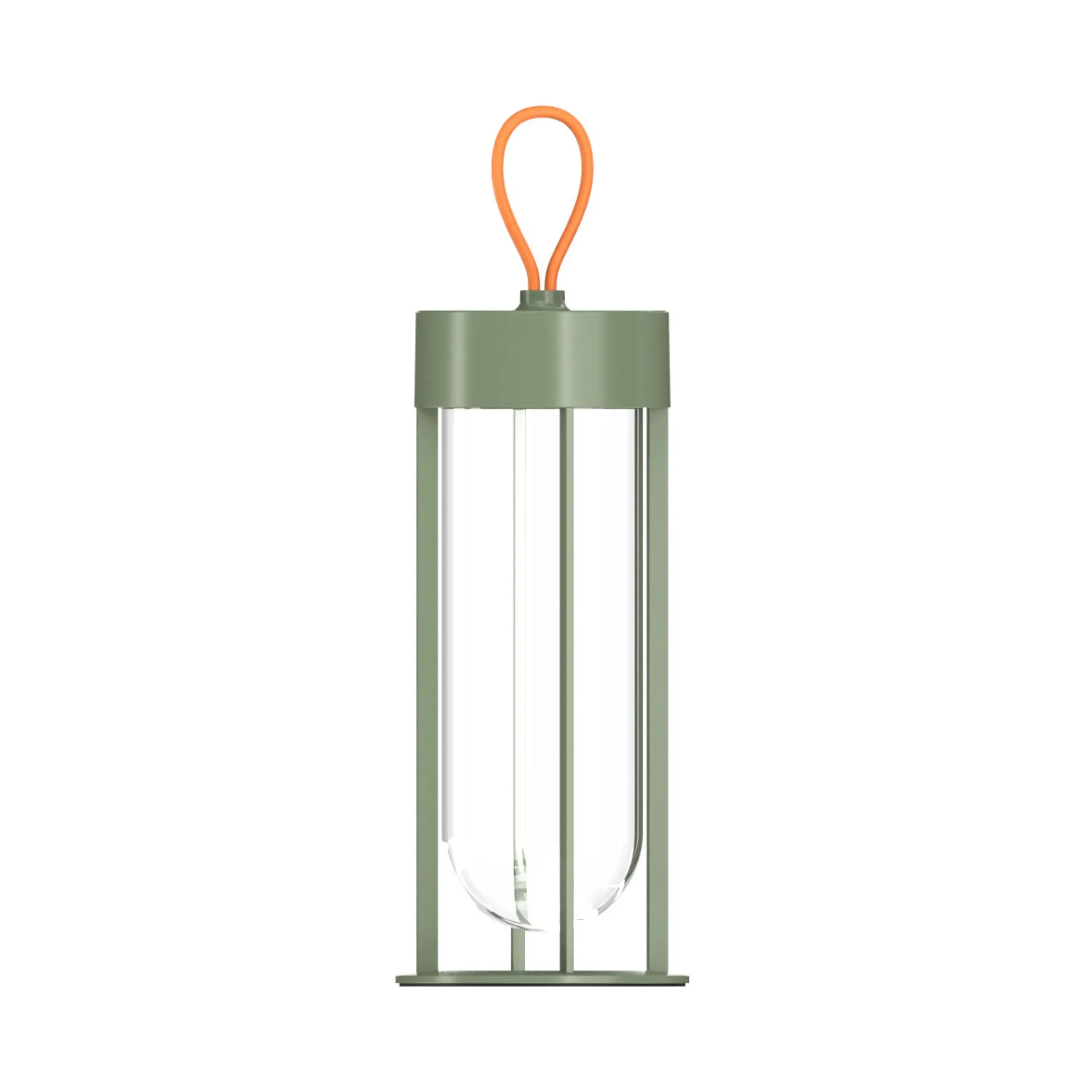 Lampe Exterieur Sans Fil Rechargeable In Vitro Unplugged Led Metal Verre Vert Verre & Metal/ By Starck - Flos