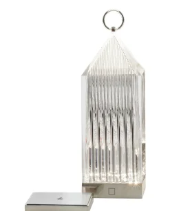 Lampe Exterieur Sans Fil Rechargeable Lantern Led Plastique Transparent Plastique Transparent - Kartell