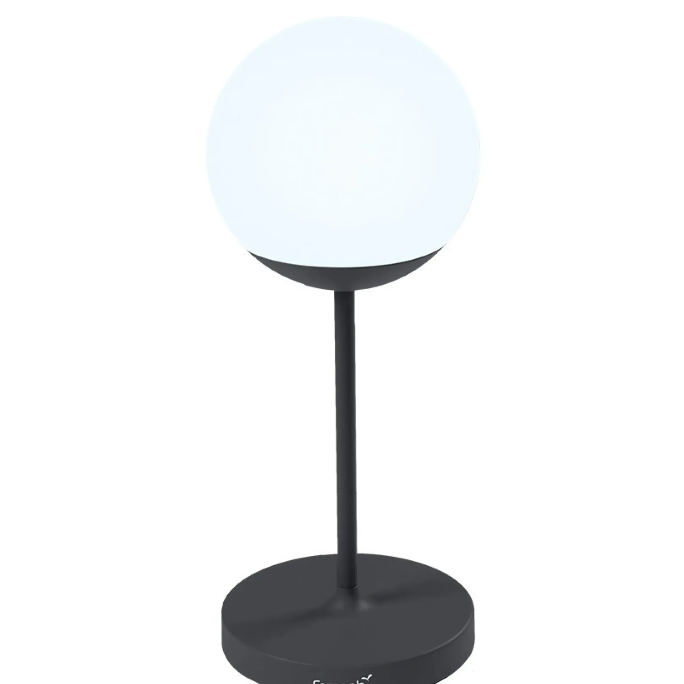 Lampe Exterieur Sans Fil Rechargeable Mooon! Led Metal Plastique Noir / H 63 Cm - Bluetooth - Fermob