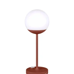 Lampe Exterieur Sans Fil Rechargeable Mooon! Led Metal Plastique Rouge / H 41 Cm - Usb - Fermob