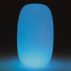 Lampe Exterieur Sans Fil Rechargeable Pandora Large Plastique Led Rgb / Tabouret Lumineux - H 70 Cm - Myyour