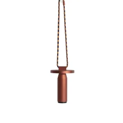 Lampe Exterieur Sans Fil Rechargeable Quasar Led Metal Rouge Metal Terracotta / H 26 Cm - Petite Friture
