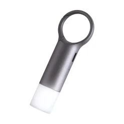 Lampe Led De Signalisation Nomaday Flash Metal / Mousqueton - Lumiere Visible Jusqu’A 200M / Recharge Usb - Lexon
