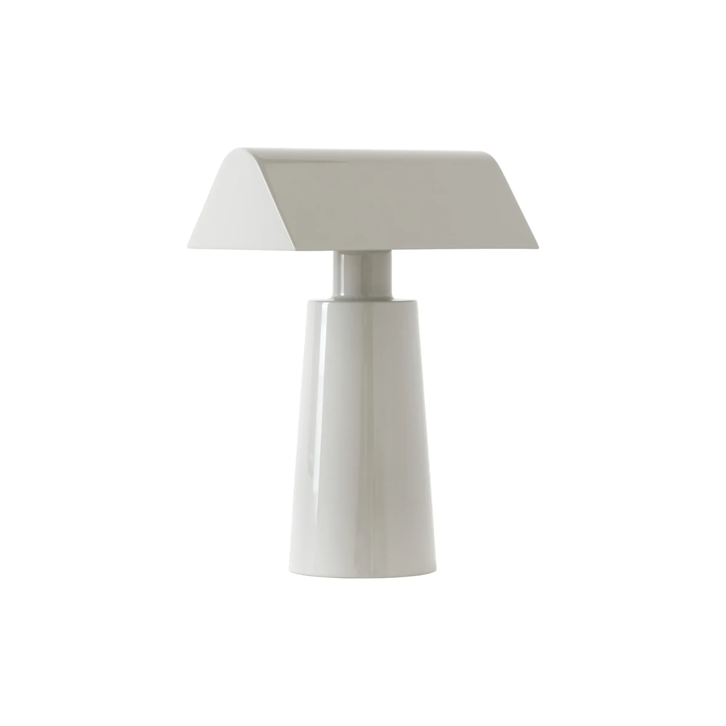 Lampe Sans Fil Rechargeable Caret Mf1 Metal Gris / H 22 Cm - &Tradition