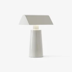 Lampe Sans Fil Rechargeable Caret Mf1 Metal Gris / H 22 Cm - &Tradition