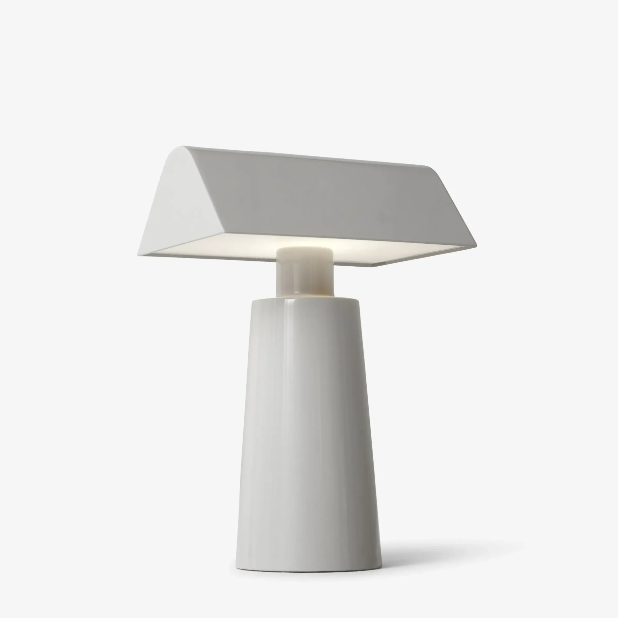 Lampe Sans Fil Rechargeable Caret Mf1 Metal Gris / H 22 Cm - &Tradition