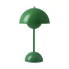 Lampe Sans Fil Rechargeable Flowerpot Vp9 Plastique Vert / O 16 X H 29 Cm - Verner Panton, 1968 - &Tradition