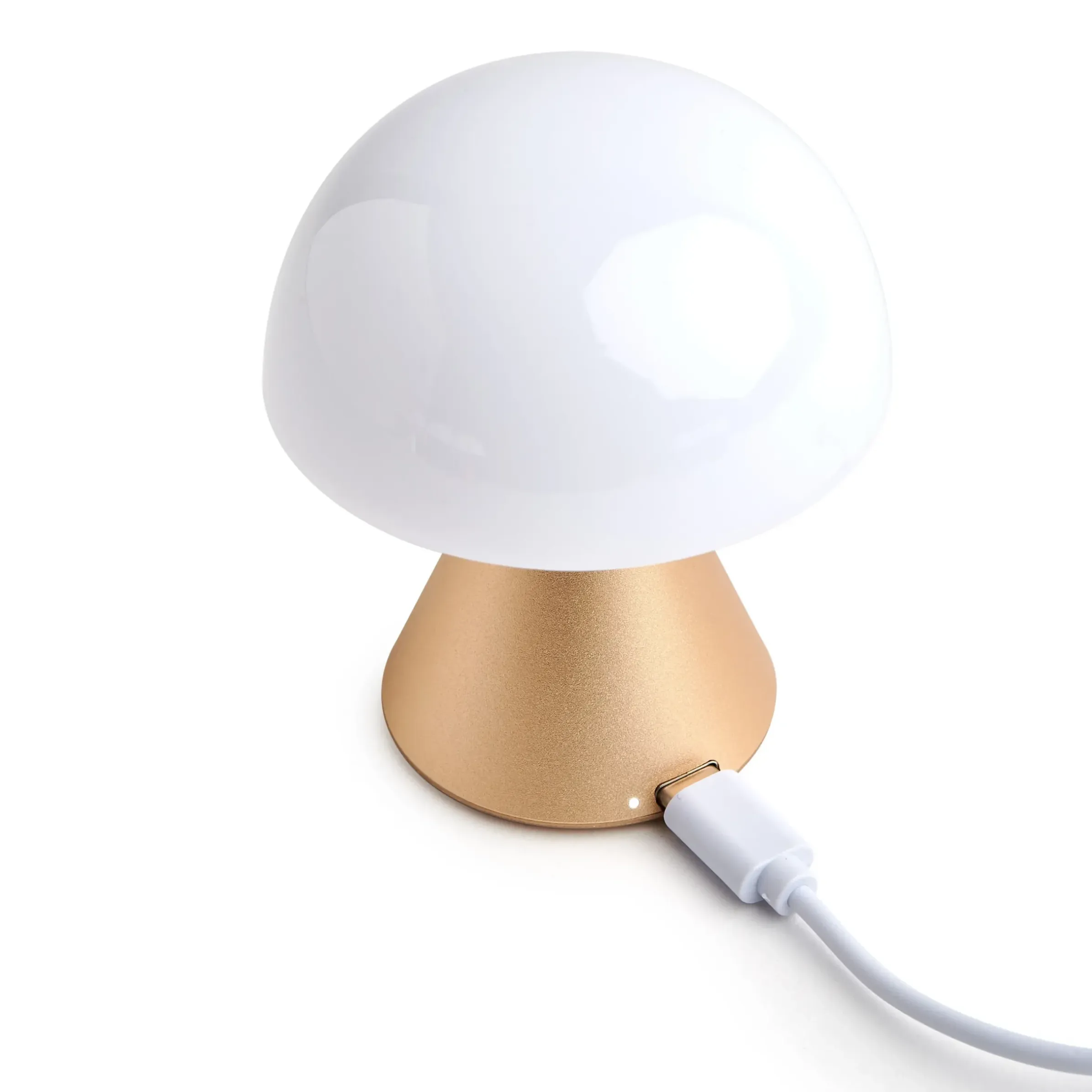 Lampe Sans Fil Rechargeable Mina Mini Led Metal Plastique Or / H 8,3 Cm / Indoor - Lexon