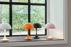 Lampe Sans Fil Rechargeable Panthella Portable Metal Led Metal / Led - Abat-Jour Metal - H 23 Cm / Usb - Louis Poulsen