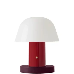 Lampe Sans Fil Rechargeable Setago Jh27 Plastique Violet / By Jaime Hayon - O 18 X H 22 Cm - &Tradition
