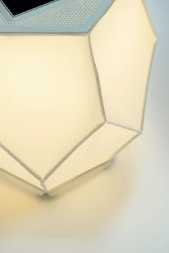 Lampe Solaire D'extérieur La Lampe Couture Large Tissu/ Hybride & Connectee - O 56 X H 75 Cm - Maiori