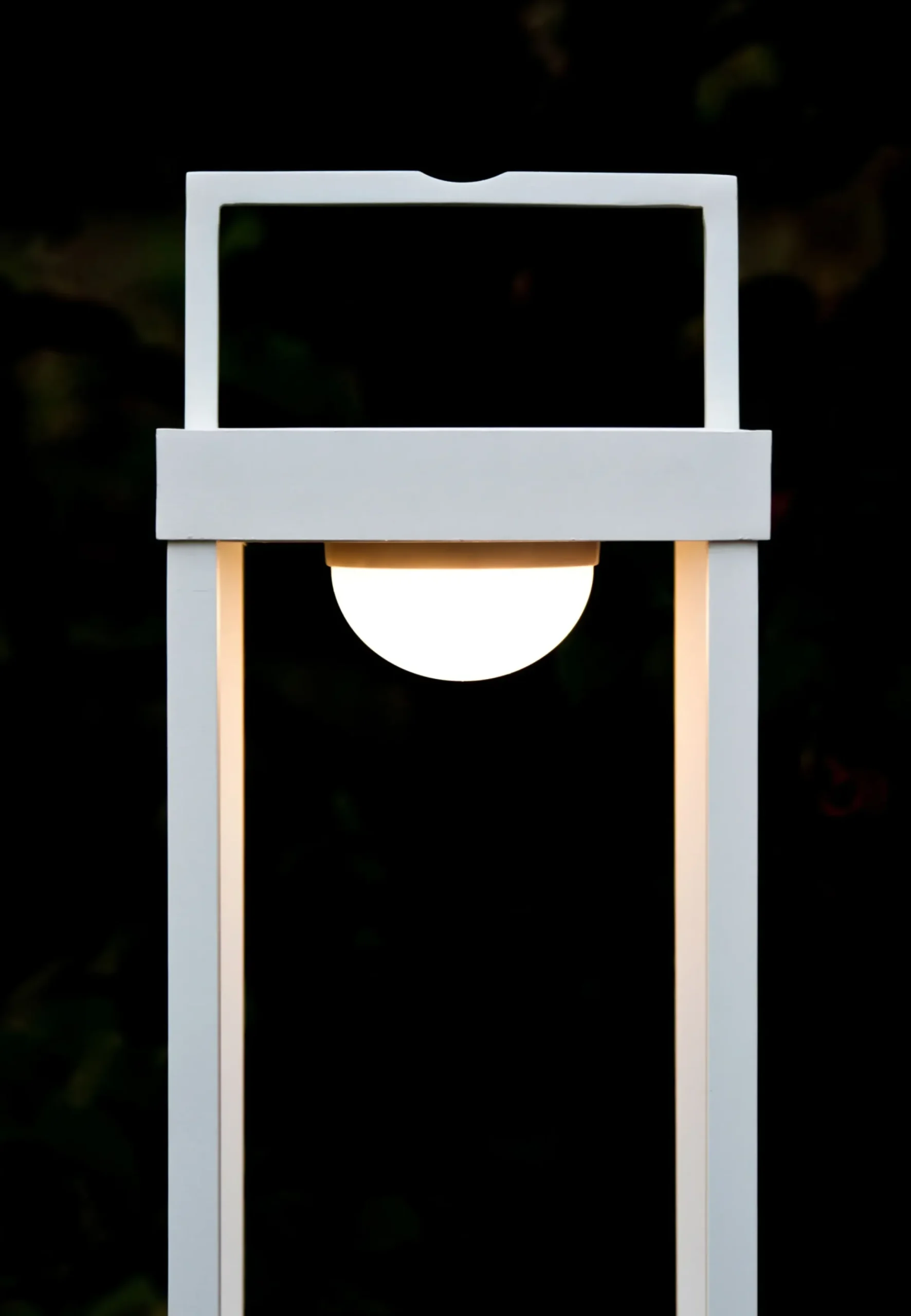 Lampe Solaire D'extérieur La Lampe Parc M Metal Verreled / Hybride & Connectee - Dock Usb - H 40 Cm - Maiori