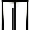 Lampe Solaire D'extérieur La Lampe Parc M Metal Verre Noir Led / Hybride & Connectee - Dock Usb - H 40 Cm - Maiori