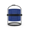 Lampe Solaire D'extérieur La Lampe Petite Led Metal Tissu Bleu Noir Tissu Bleu Marine / Hybride & Connectee - Structure Charbon - Maiori