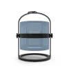 Lampe Solaire D'extérieur La Lampe Petite Led Metal Tissu Bleu Noir Tissu Bleu Royal / Hybride & Connectee - Structure Charbon - Maiori