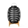 Lampe Solaire D'extérieur Tika Large Plastique Fibre Vegetale Noir / Lanterne Led - H 69 Cm - Vincent Sheppard