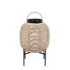Lampe Solaire D'extérieur Tika Small Plastique Beige / Lanterne Led - Base Acier / H 59 Cm - Vincent Sheppard
