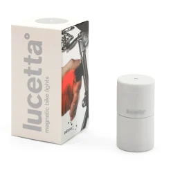 Lampe Velo Magnetique Lucetta Plastique Blanc / Set 2 Lampes Aimantees (Lumieres Rouge + Blanche) - Palomar