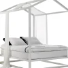 Lit A Baldaquin Casetta In Canada Bois/ 213 X 183 X H 235 Cm - Mogg