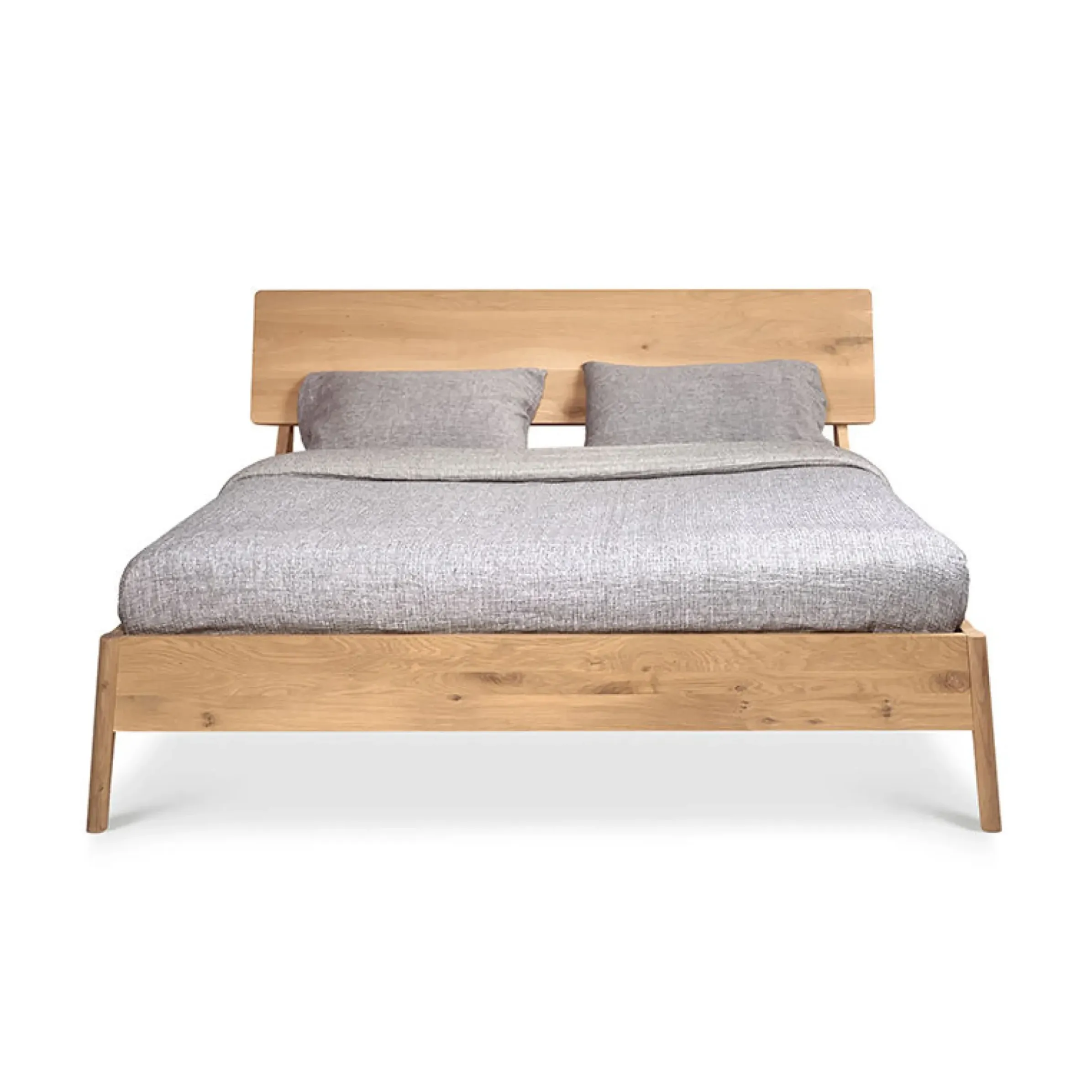 Lit Double Air Bois Naturel / Pour Matelas 180 X 200 Cm - Chene Massif - Ethnicraft