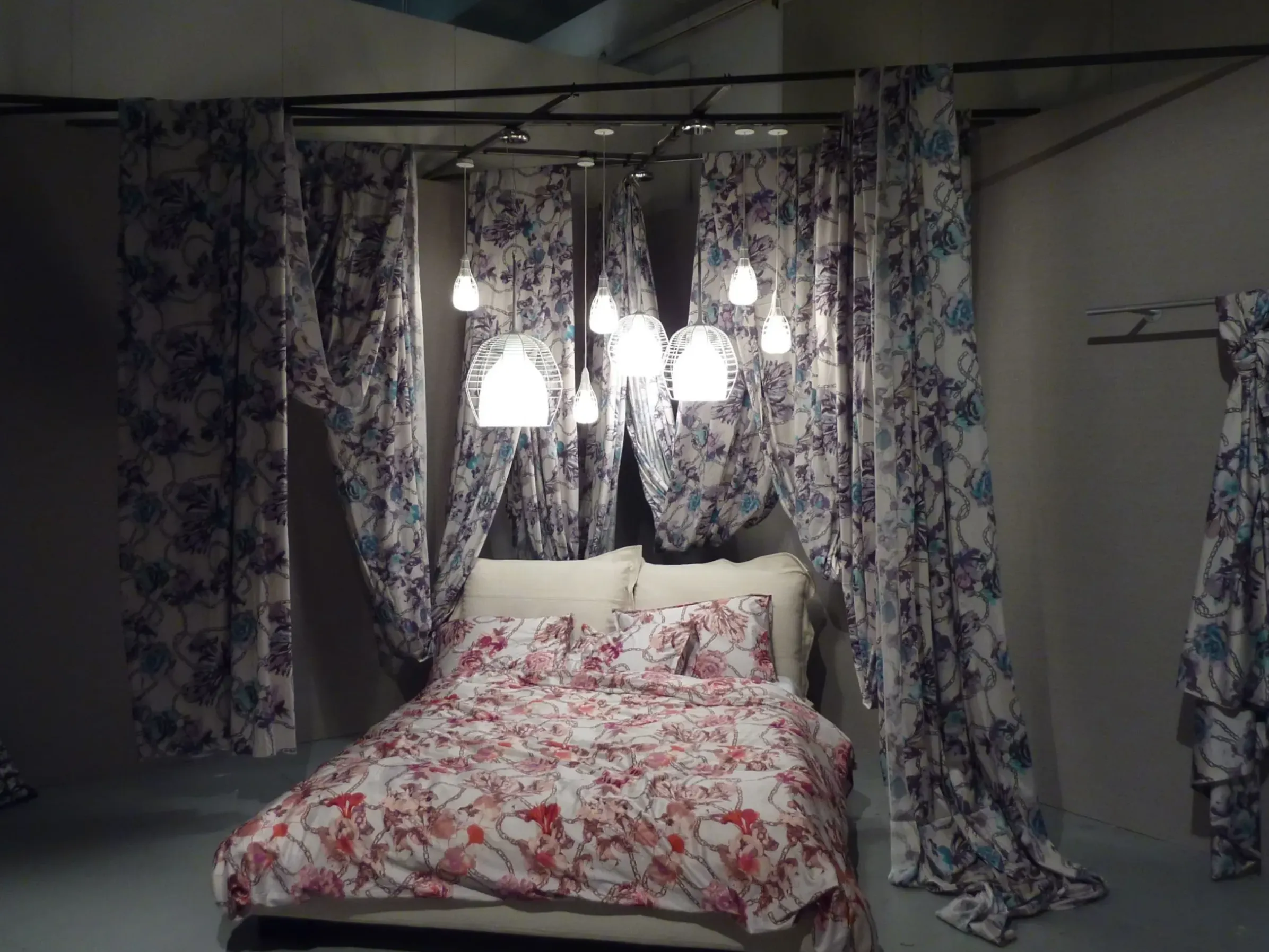 Lit Double Nebula Five Tissu Blanc / 183 X 214 Cm - Diesel With Moroso