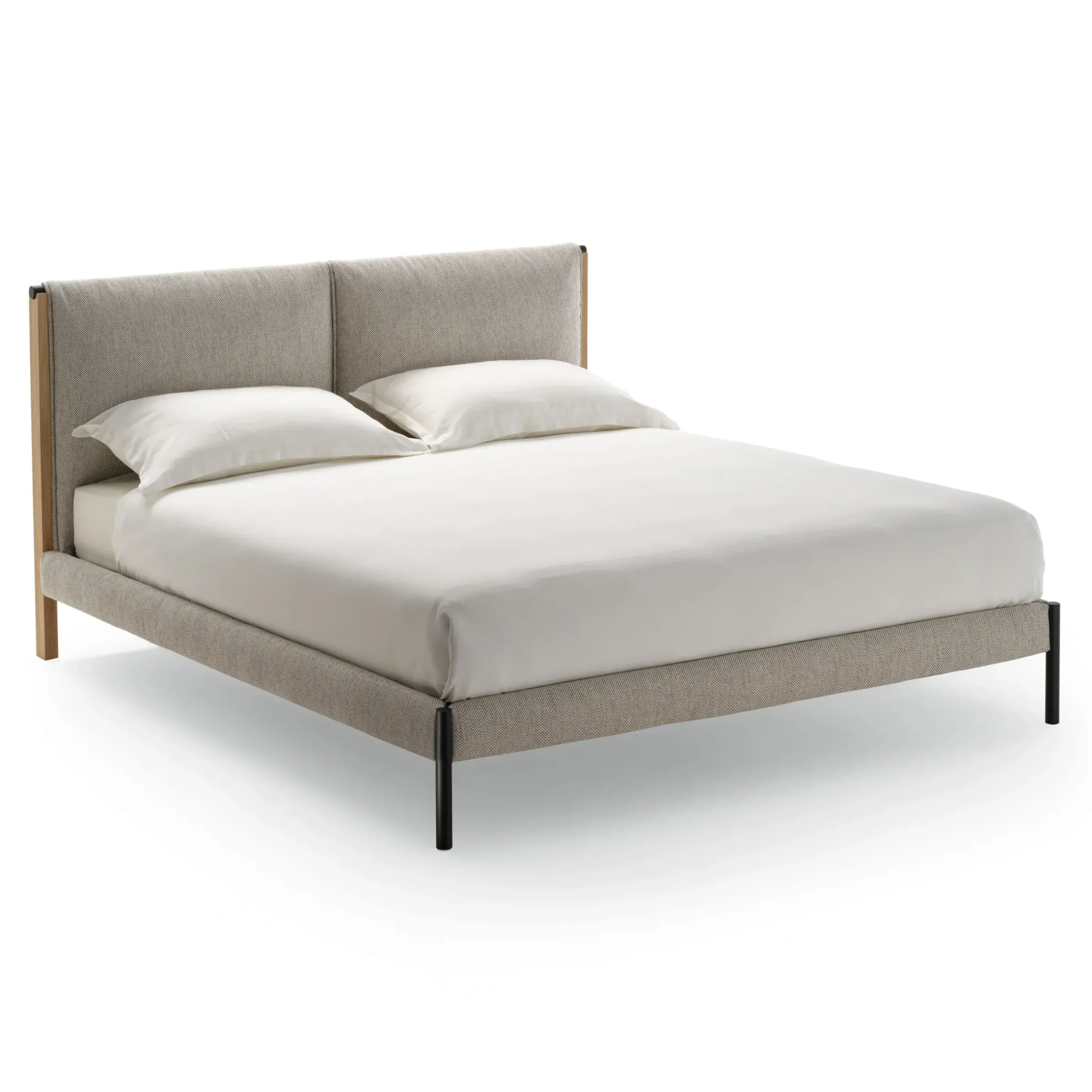Lit Double Ricordi Tissu/ Pour Matelas 160 X 200 Cm - Zanotta