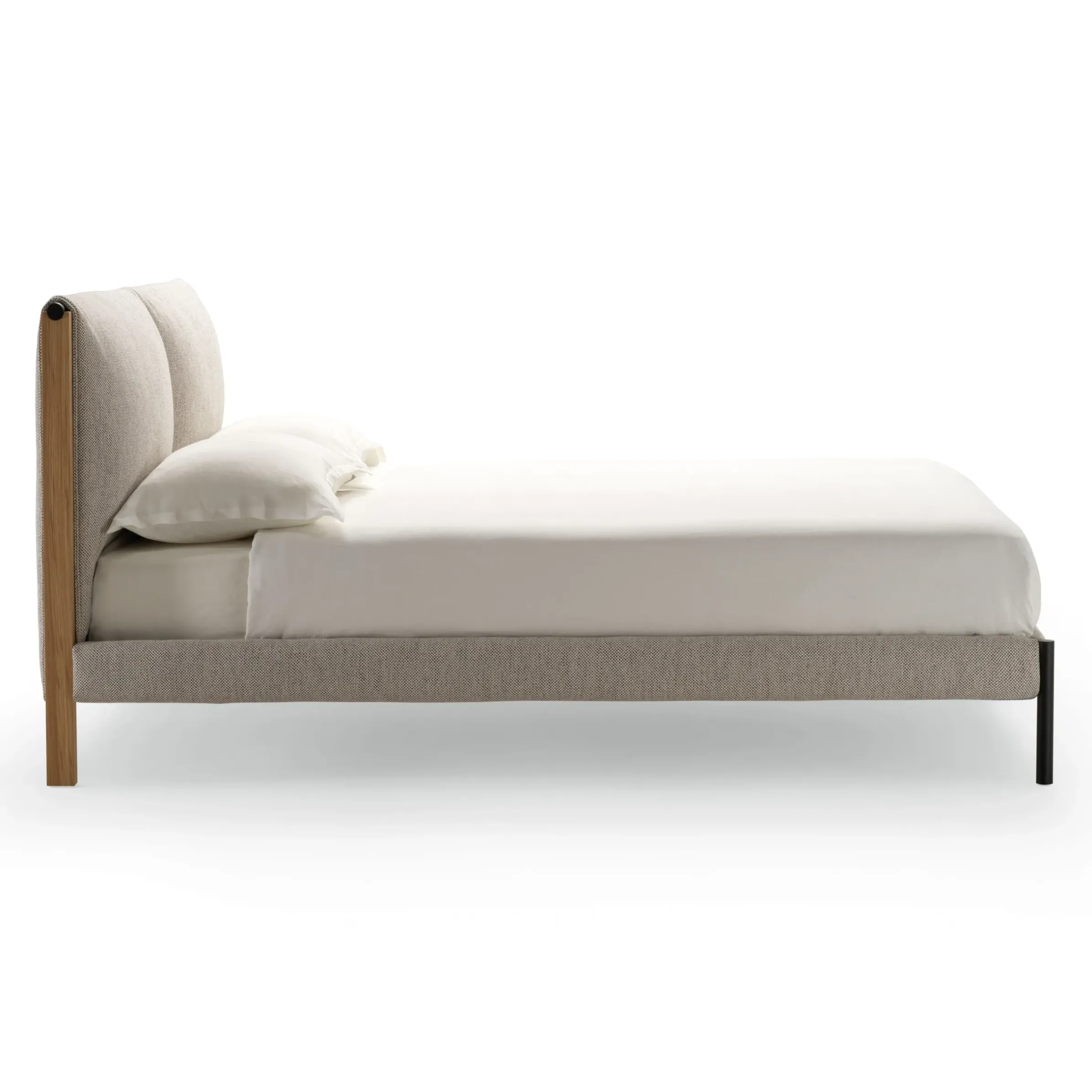 Lit Double Ricordi Tissu/ Pour Matelas 160 X 200 Cm - Zanotta