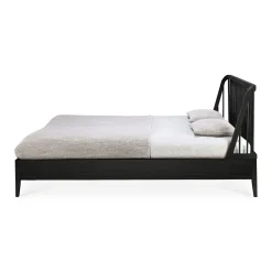 Lit Double Spindle Bois / Pour Matelas 160 X 200 Cm - Chene Massif - Ethnicraft