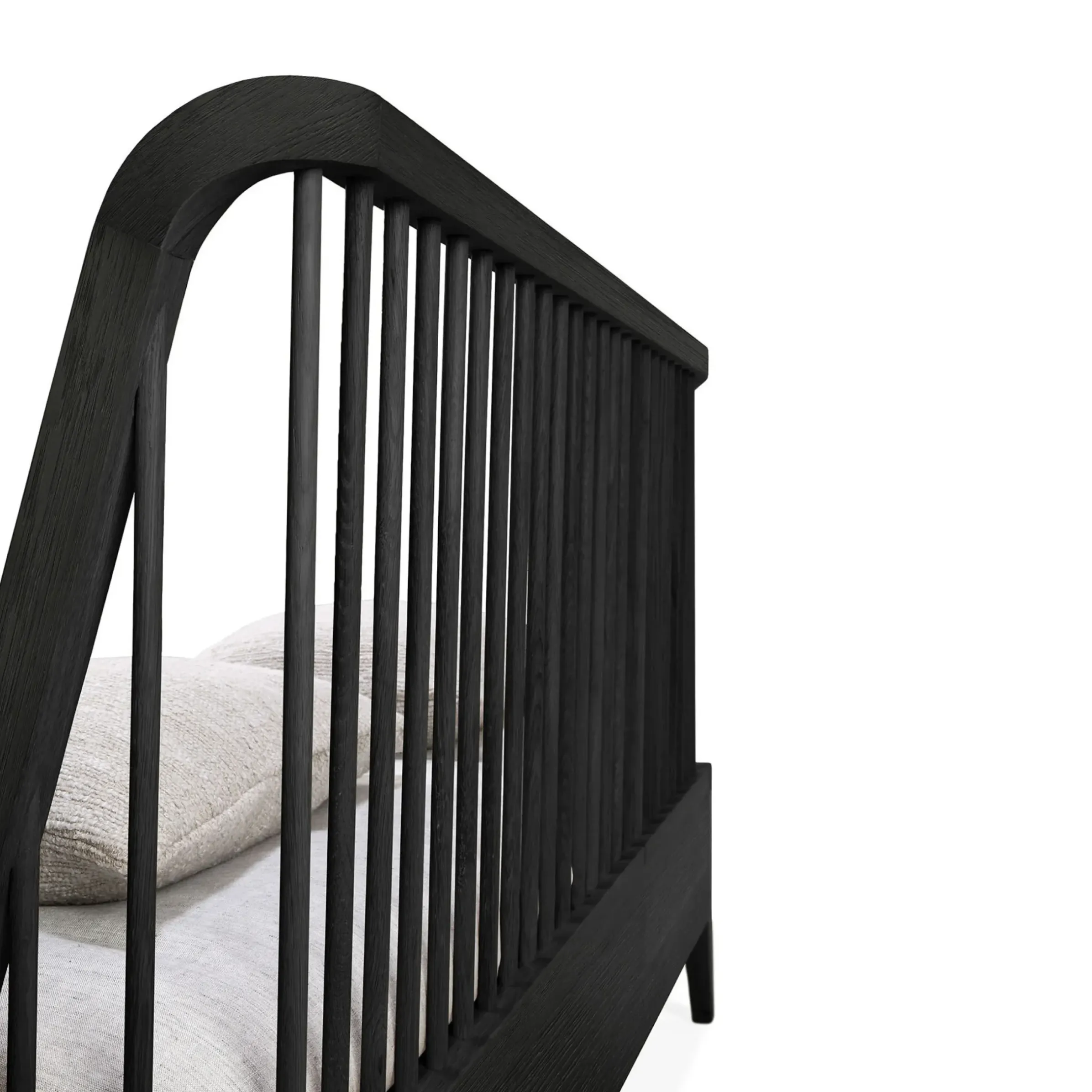 Lit Double Spindle Bois / Pour Matelas 160 X 200 Cm - Chene Massif - Ethnicraft