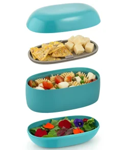 Lunch Box Food A Porter Plastique/ Large - 3 Compartiments - Alessi