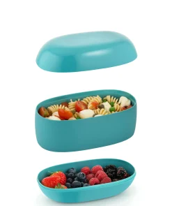 Lunch Box Food A Porter Plastique/ Large - 3 Compartiments - Alessi