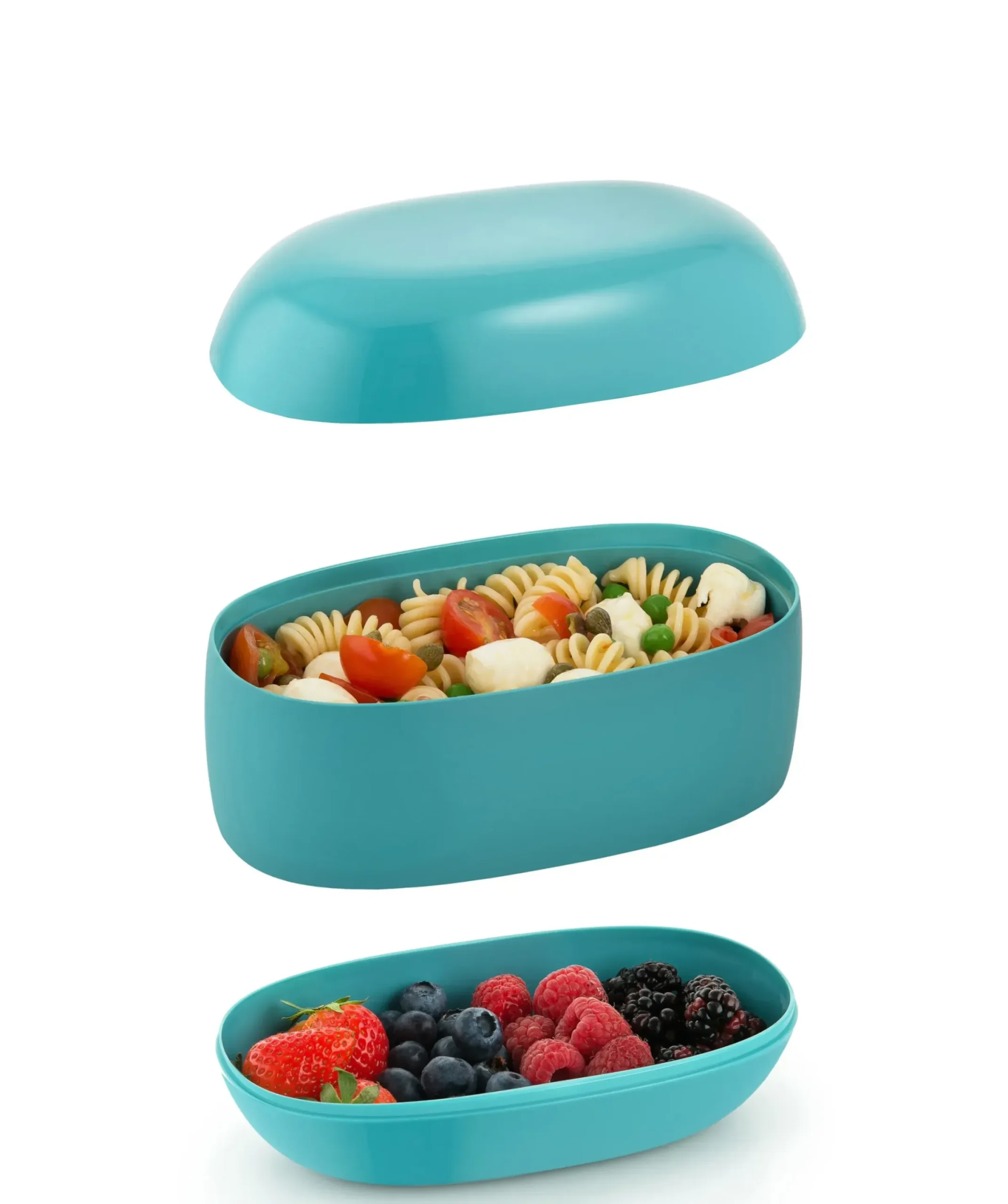 Lunch Box Food A Porter Plastique/ Large - 3 Compartiments - Alessi