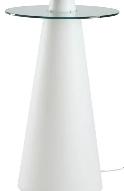 Mange-Debout Lumineux Peak Verre Plastique Blanc / O 70 X H 120 Cm - Slide