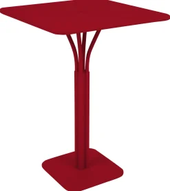 Mange-Debout Luxembourg Metal Rouge / 80 X 80 X H 105 Cm - Fermob