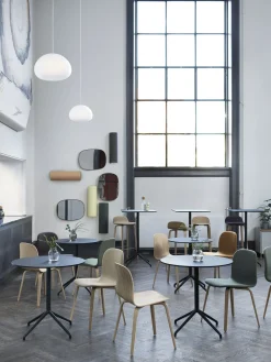 Mange-Debout Still Cafe Metal Plastique Bois/ O 75 X H 95 Cm - Linoleum - Muuto