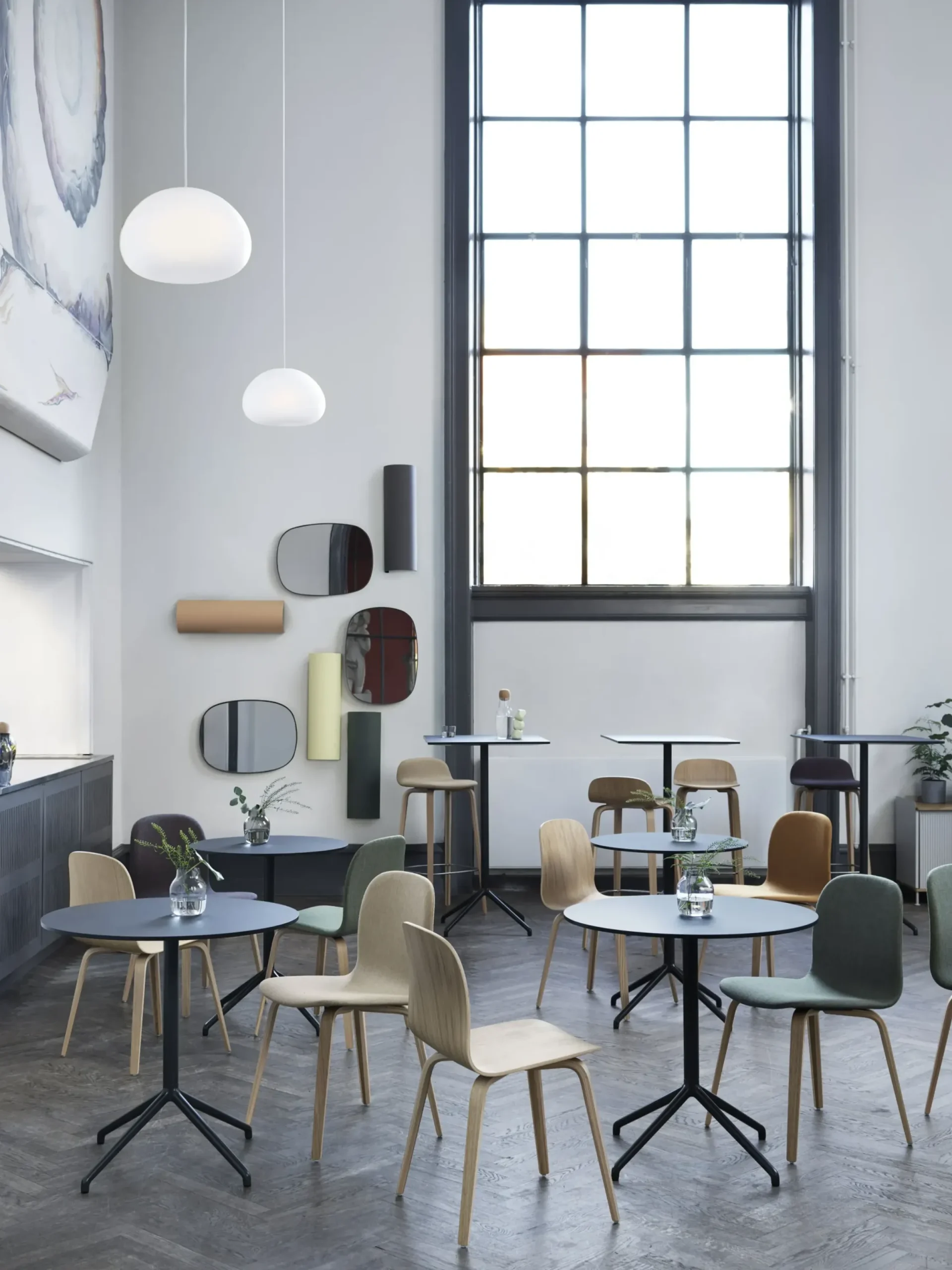 Mange-Debout Still Cafe Metal Plastique Bois/ O 75 X H 95 Cm - Linoleum - Muuto