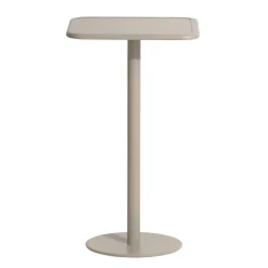 Mange-Debout Week-End Metal Beige / 60 X 60 Cm X H 105 Cm - Aluminium - Petite Friture